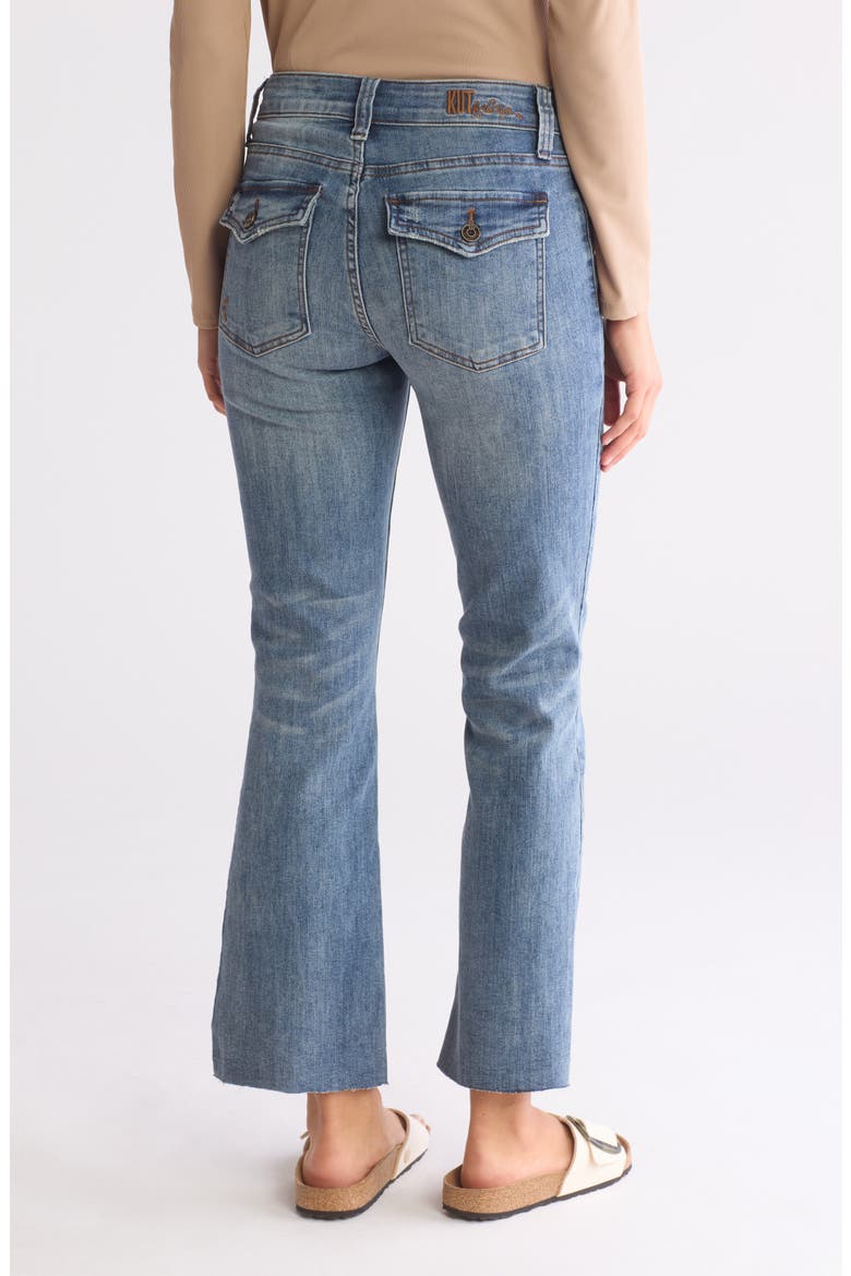 Nikki Crop Flare Leg Jeans, Alternate, color, POPLAR CLEAN