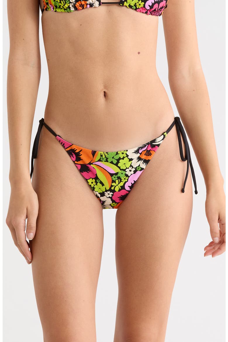 Blooming Side Tie Reversible Bikini Bottoms, Main, color, BLOOM