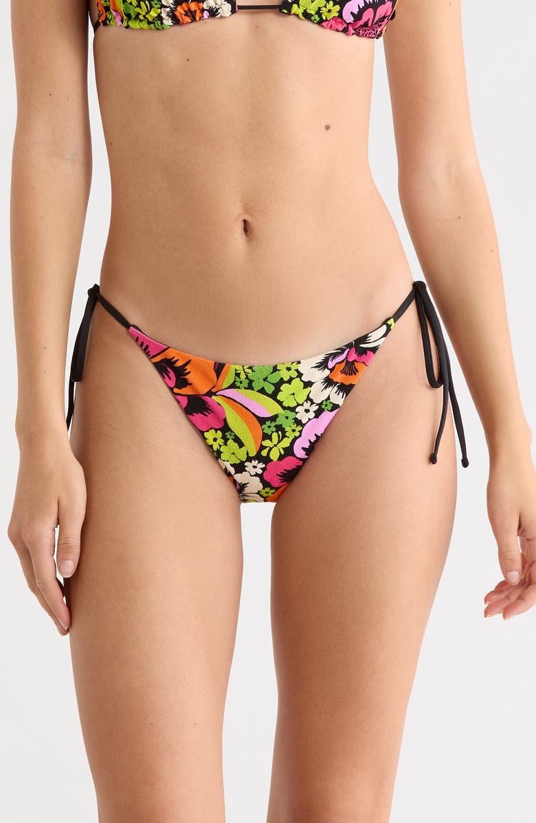 Rip Curl Blooming Side Tie Reversible Bikini Bottoms, Main, color, Bloom