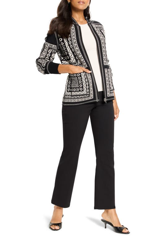 Nic + Zoe Nic+zoe Nordic Nights Reversible Knit Jacket In Multi