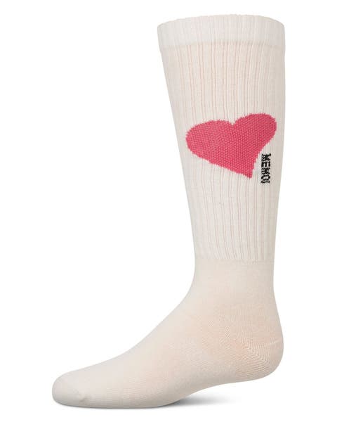 Single Heart Logo Knee High Socks
