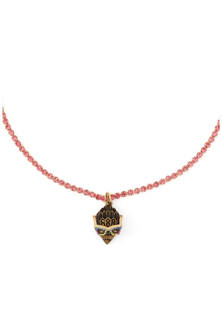 Sunglass Eagle Pendant Necklace, Main, color, PINK