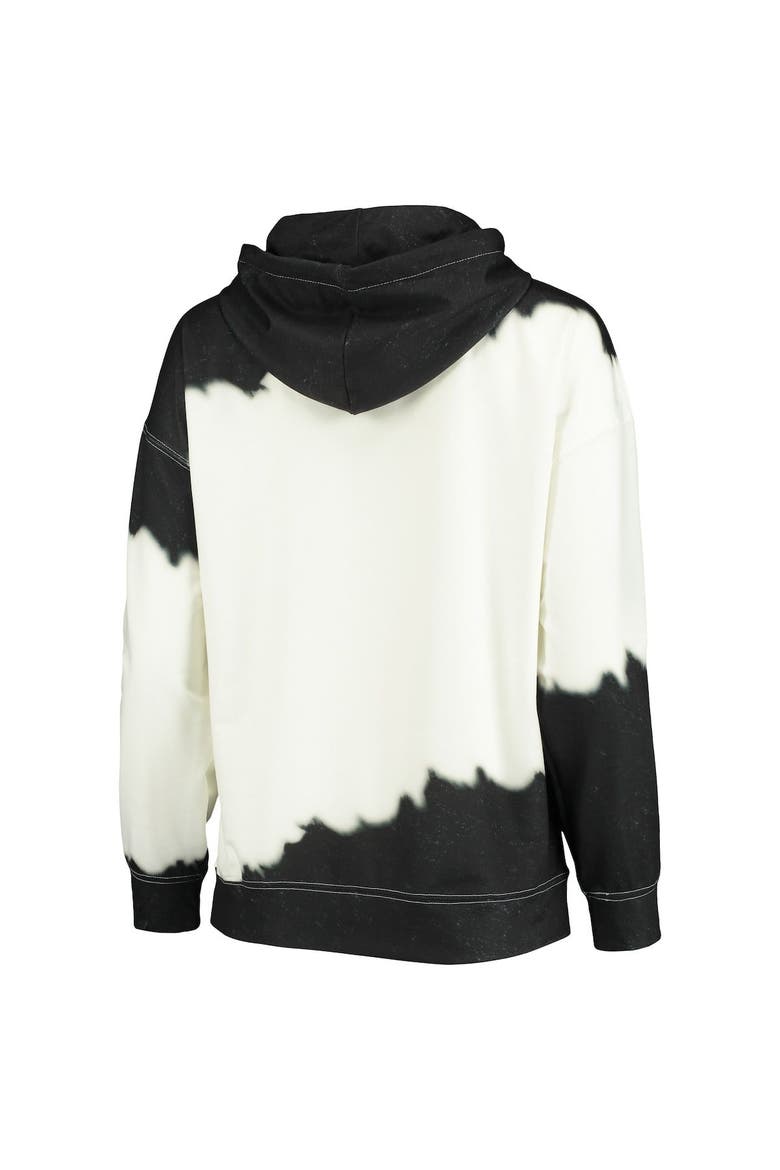 Women's Gameday Couture White/Black Iowa Hawkeyes For the Fun Double Dip-Dyed Pullover Hoodie, Alternate, color, White