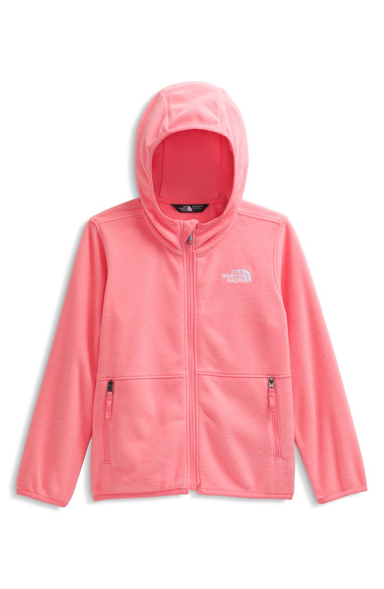 The North Face Kids' Glacier Zip Hoodie, Main, color, Coral Crush