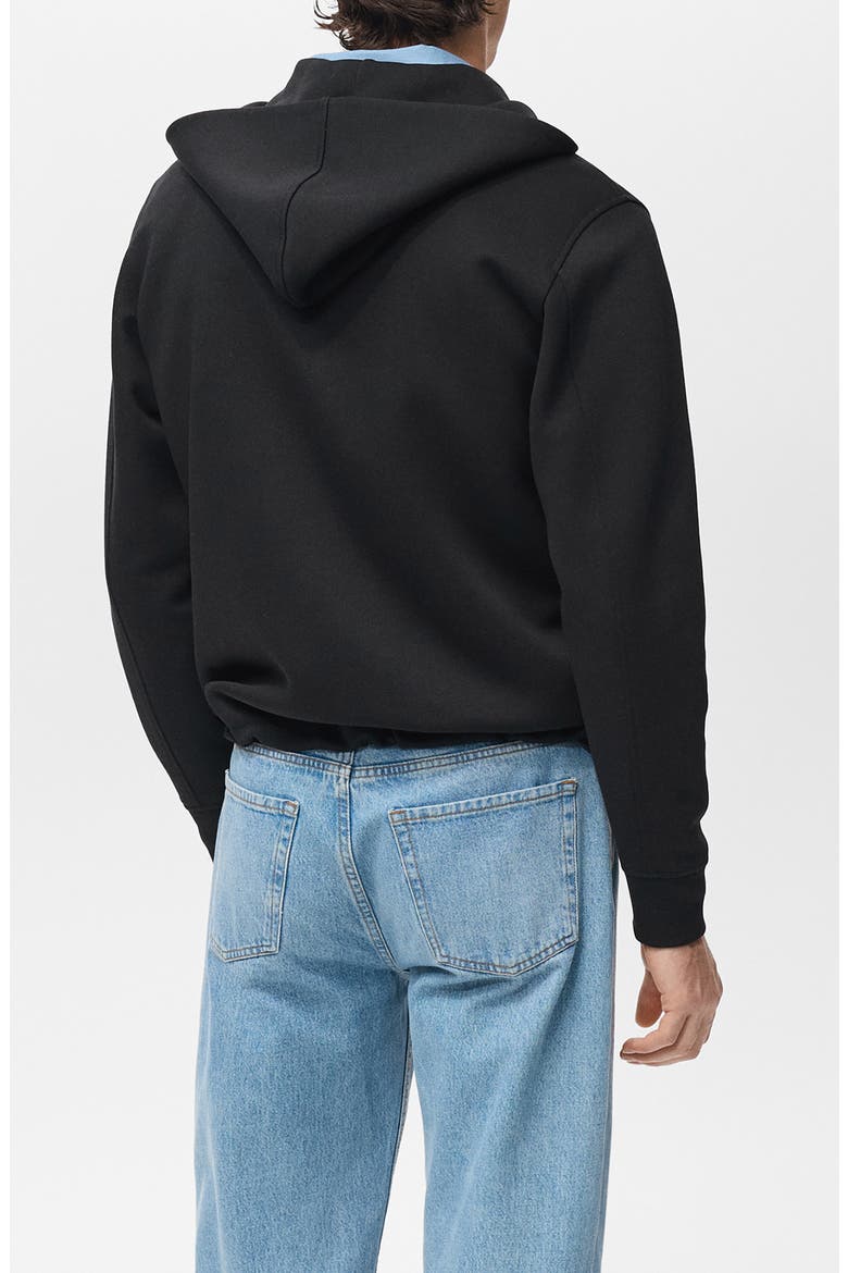Zip-Up Hoodie, Alternate, color, BLACK