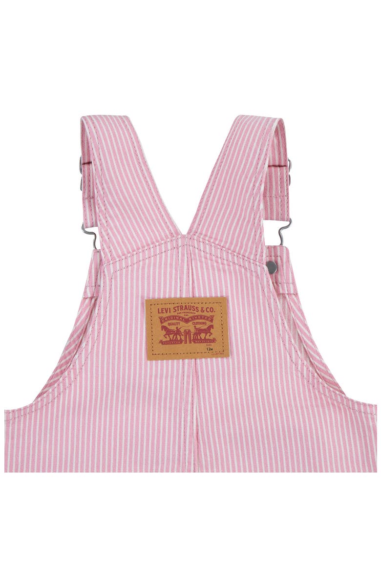 Railroad Stripe Overalls, Alternate, color, RED/ BRIGHT WHITE