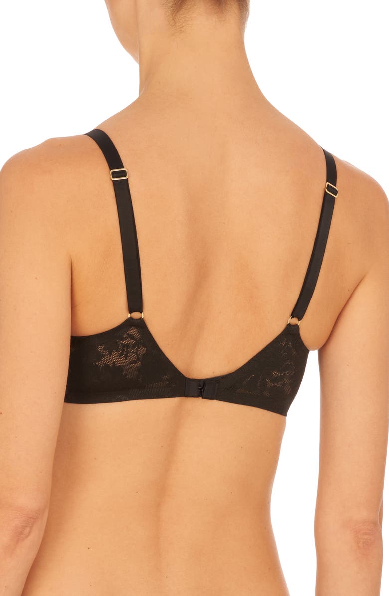 Natori Levitate Underwire Unlined Bra, Alternate, color, Black