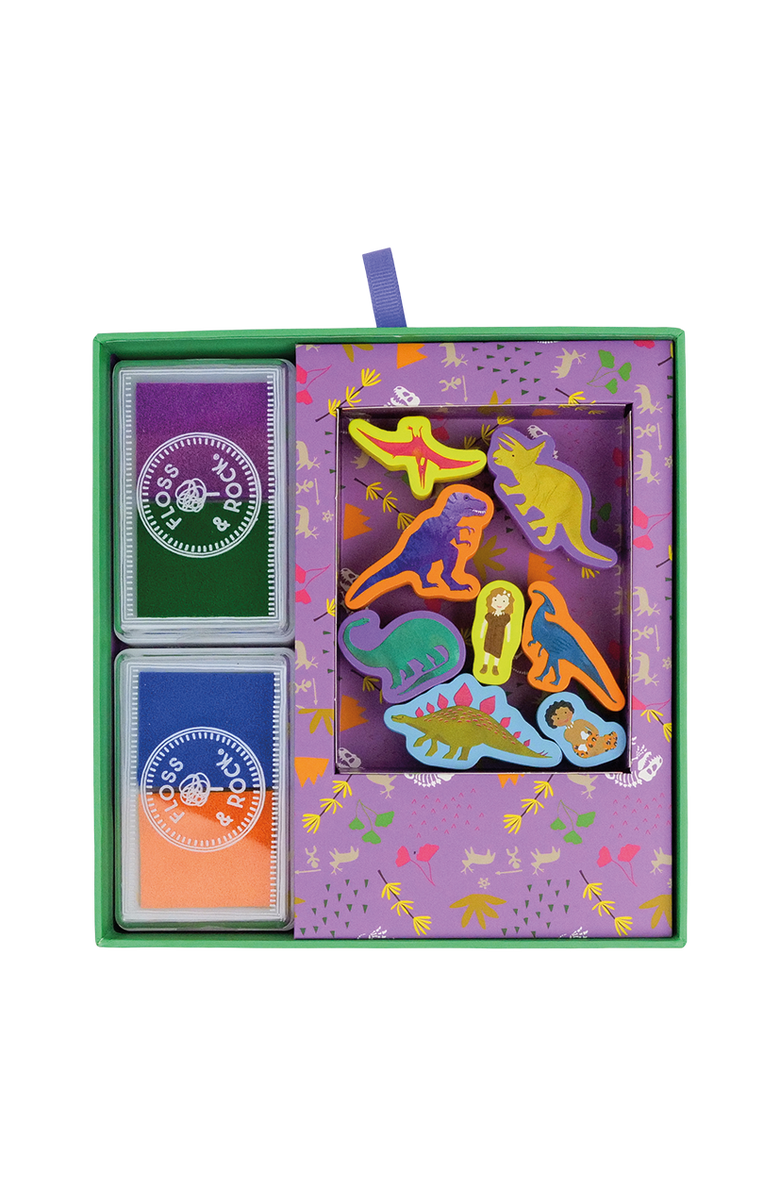 Floss & Rock Stamper Set, Alternate, color, Dino