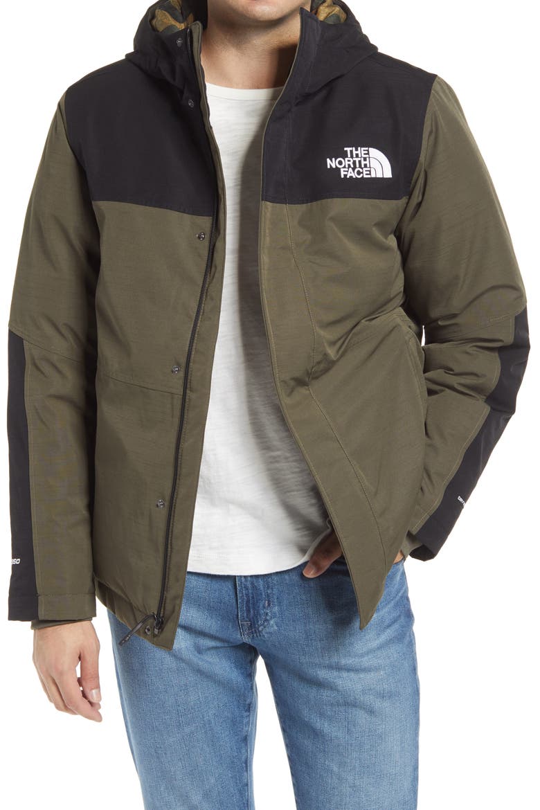 Balham 500 Fill Power Down Jacket, Main, color, TNF BLACK/ NEW TAUPE GREEN