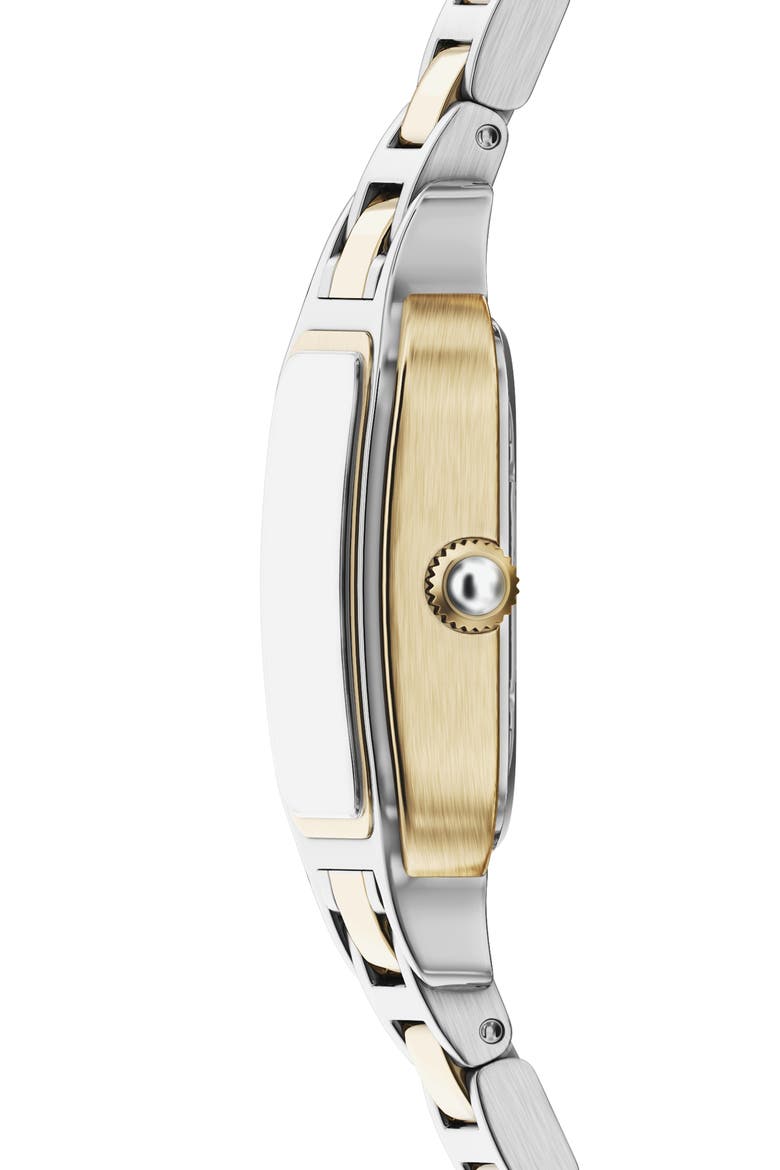 Mother-of-Pearl Bracelet Watch, 26mm x 26.5mm, Alternate, color, SILVER