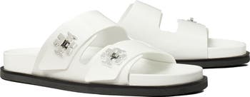 サンダル・ミュール TORY BURCH T-LOCK SPORT SLIDE SANDALS Tory Burch Women's T Lock Sport Slide Sandals | Bloomingdale's