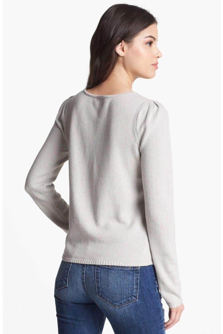Hinge® Jewel Embellished Sweater, Alternate, color, GREY FLECK