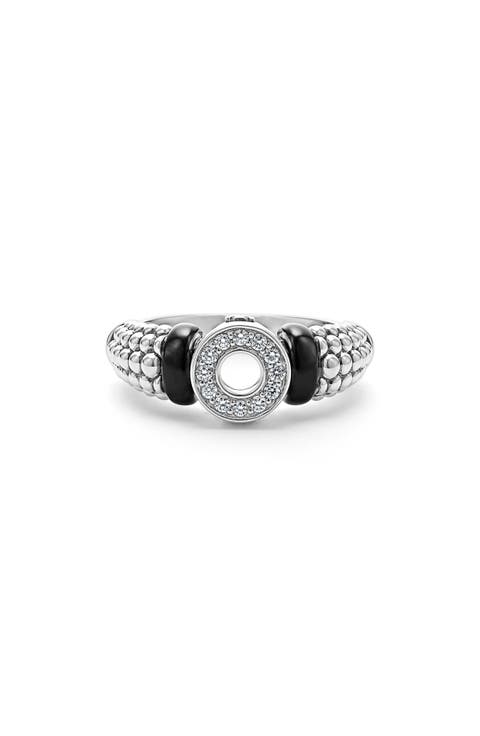 Black Caviar Diamond Ring
