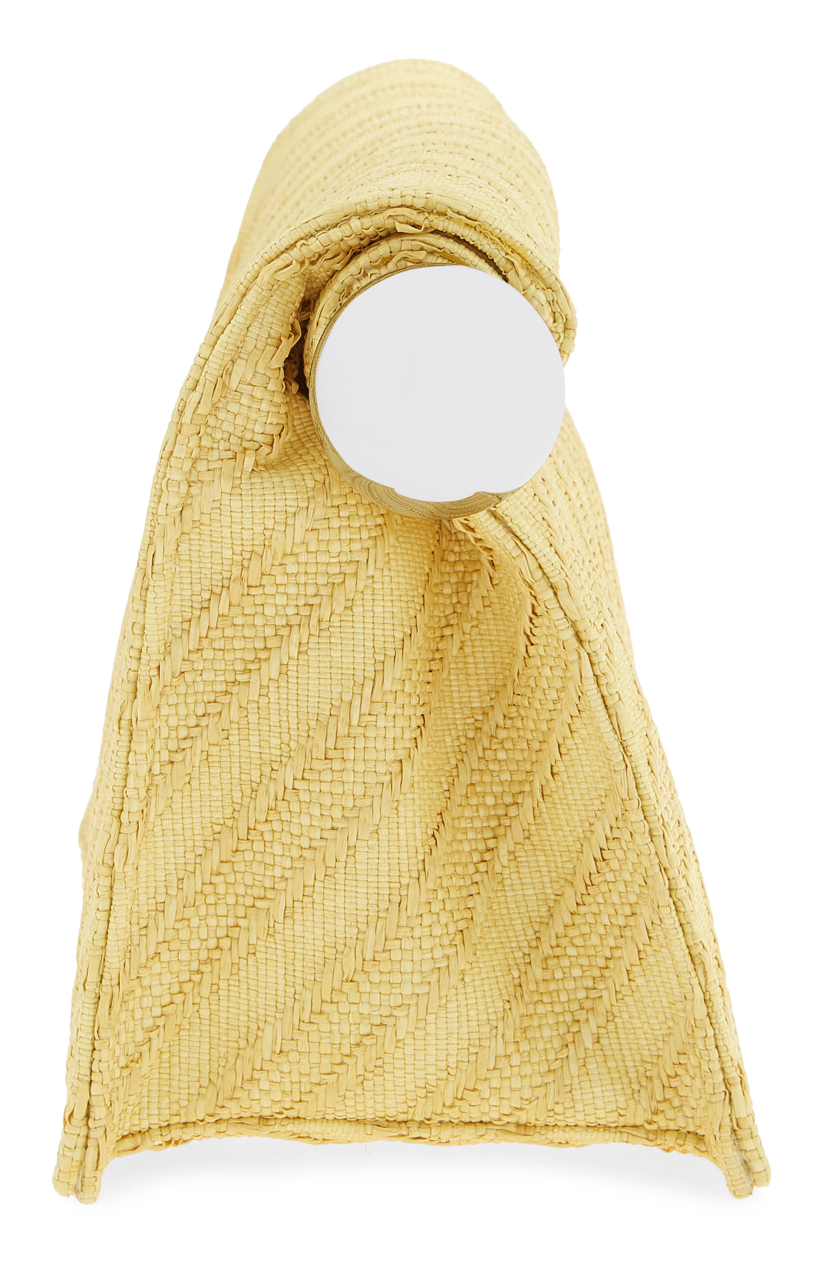 Jacquemus La Pochette Rond Carré Canvas Clutch, Alternate, color, Light Yellow