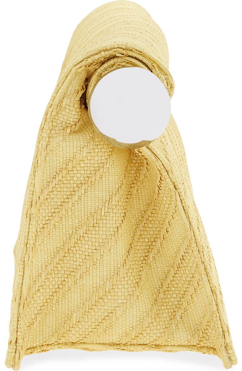 Jacquemus La Pochette Rond Carré Canvas Clutch, Alternate, color, Light Yellow