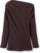 MANGO Asymmetric Long Sleeve Top