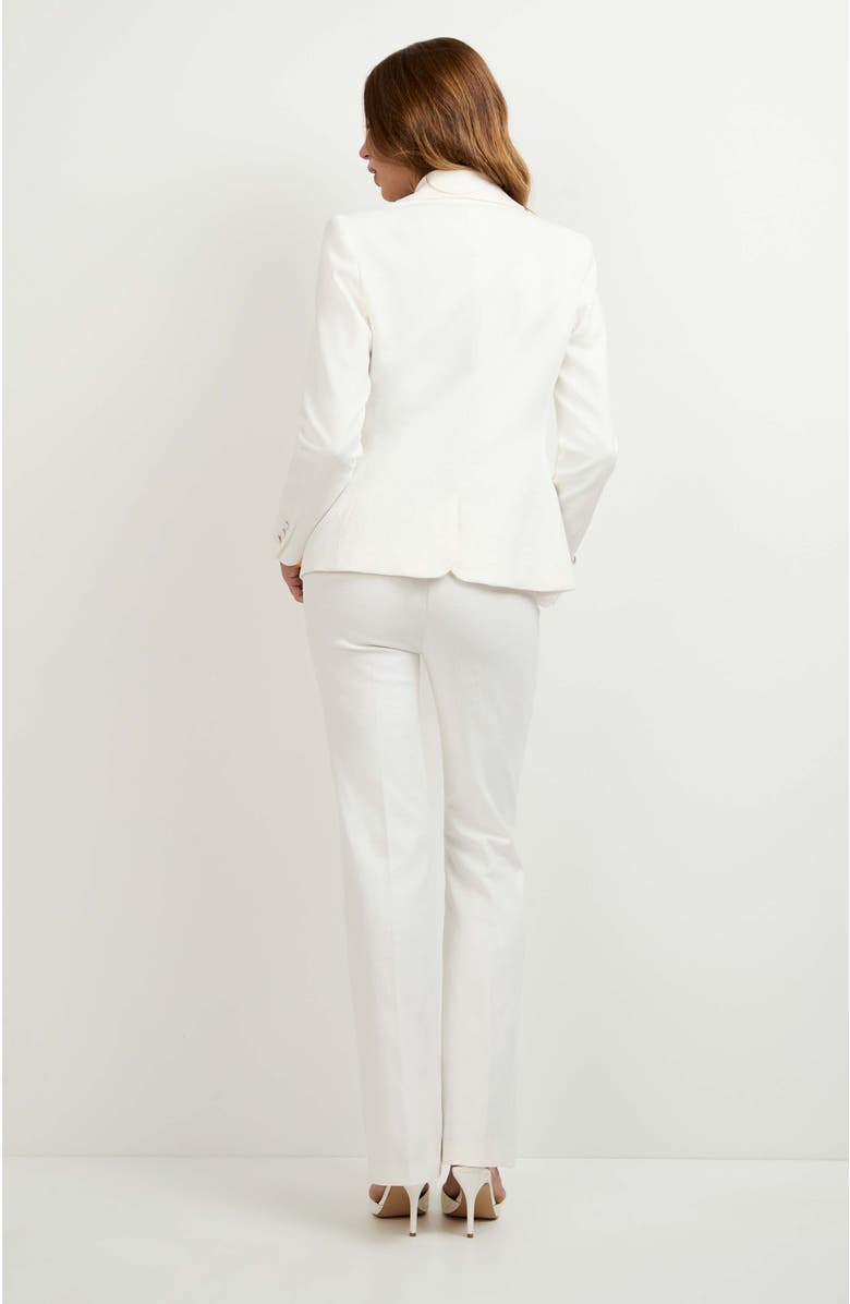 Trina Turk Incanta Fitted Blazer, Alternate, color, Whitewash