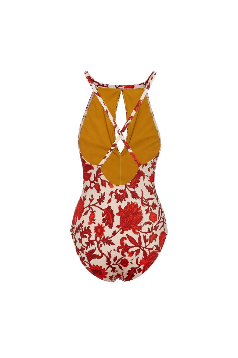 Fonda Swimsuit, Alternate, color, Dragonflower Mini Red