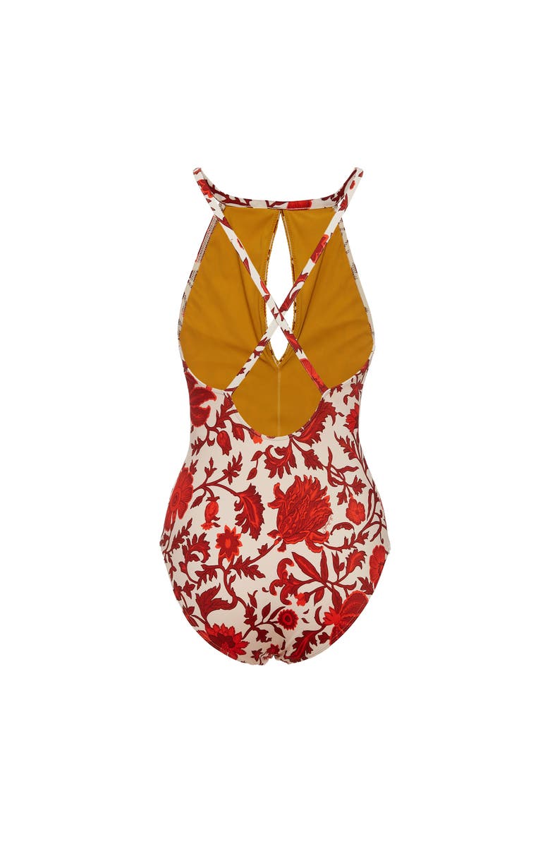 La DoubleJ Fonda Swimsuit, Alternate, color, Dragonflower Mini Red