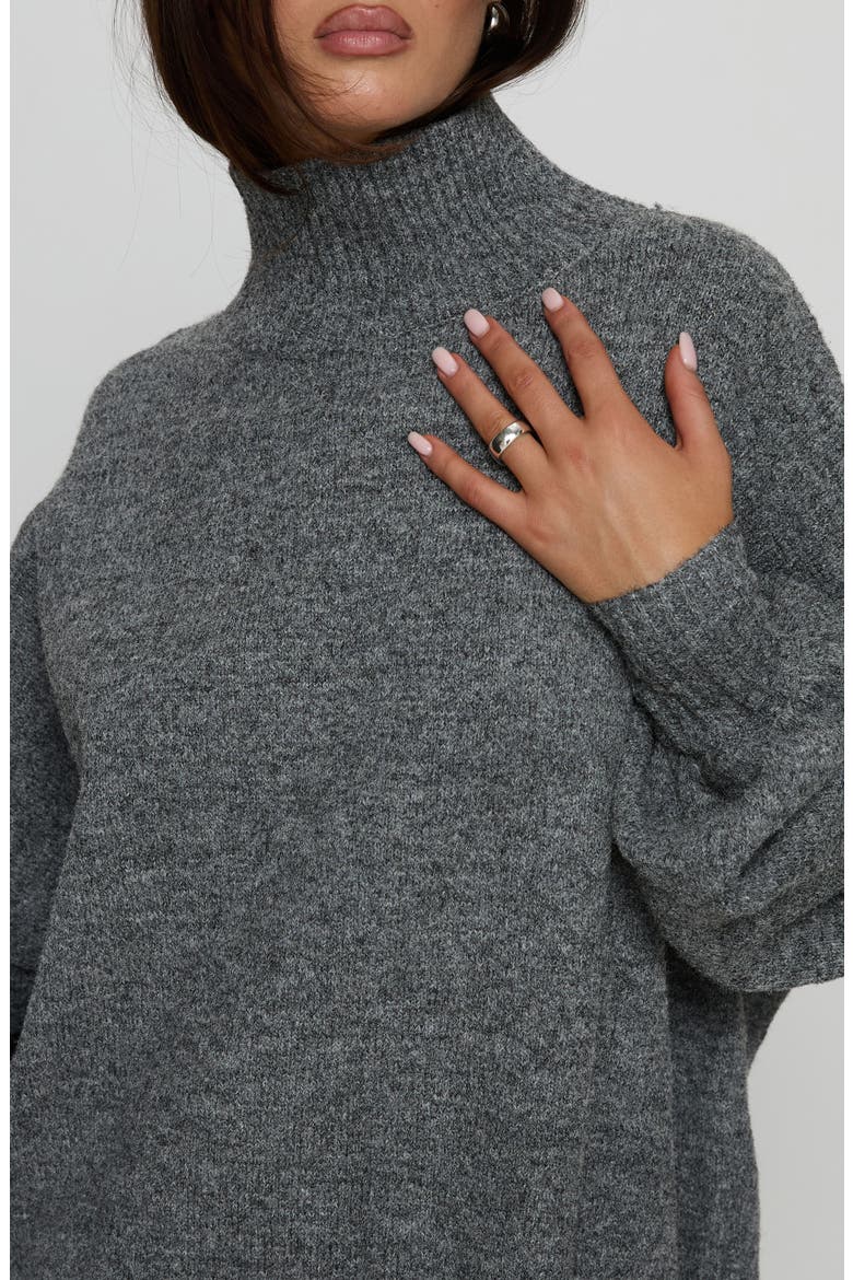 Patrizia Turtleneck Sweater, Alternate, color, GREY