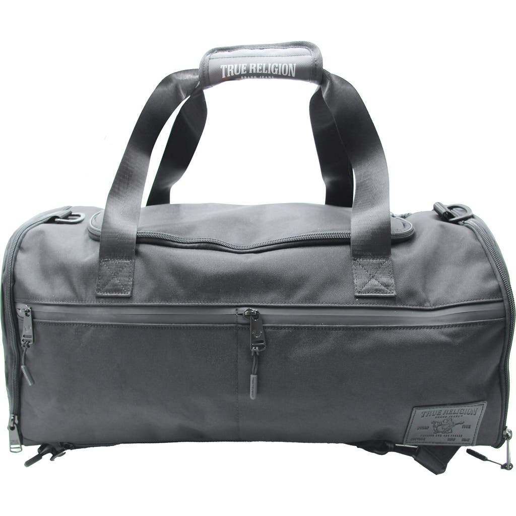 True Religion O'Neil Convertible Backpack/Duffle Bag in Black at Nordstrom Rack