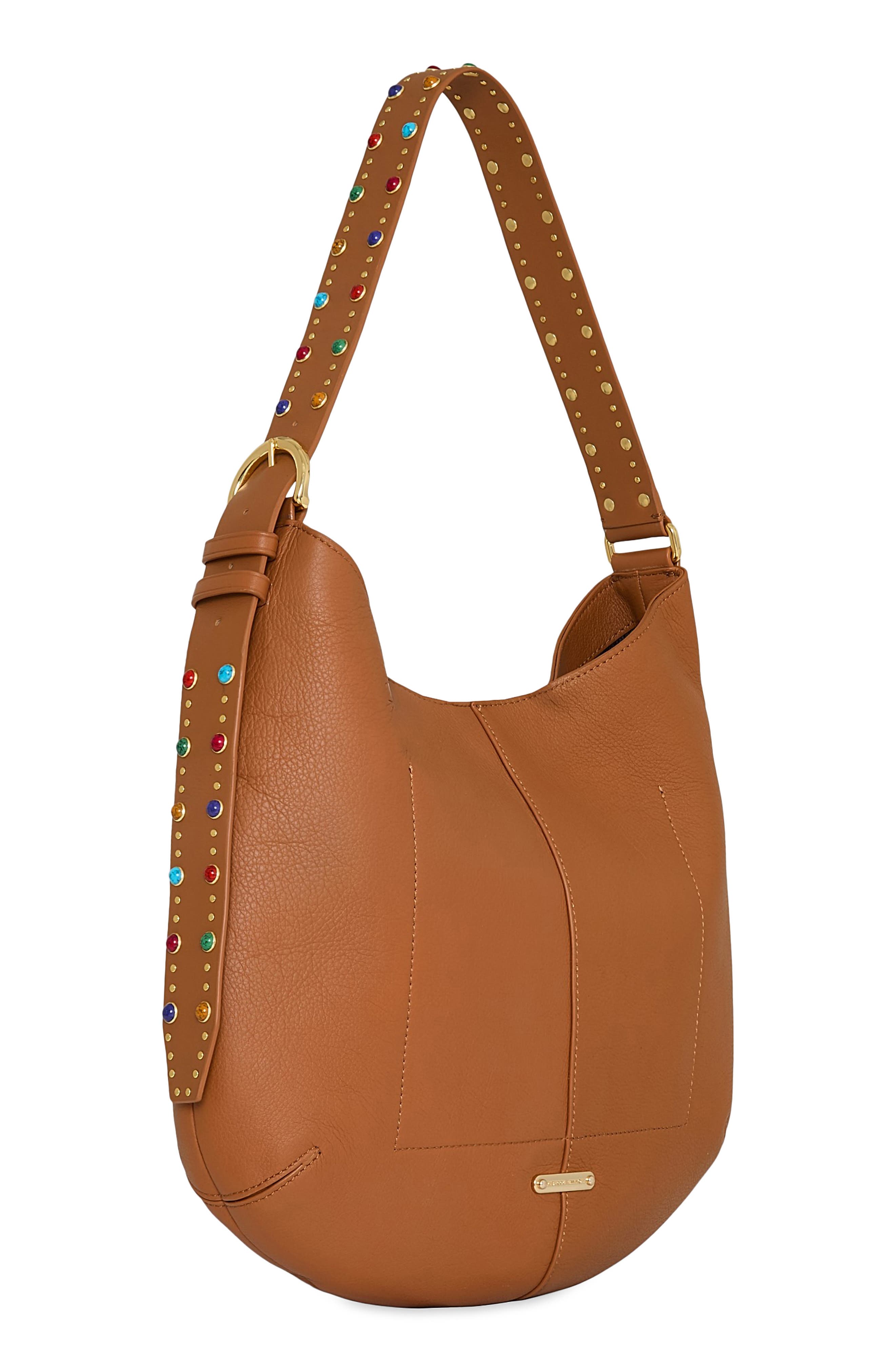 Rebecca Minkoff Naomi Leather Hobo, Alternate, color, Caramello