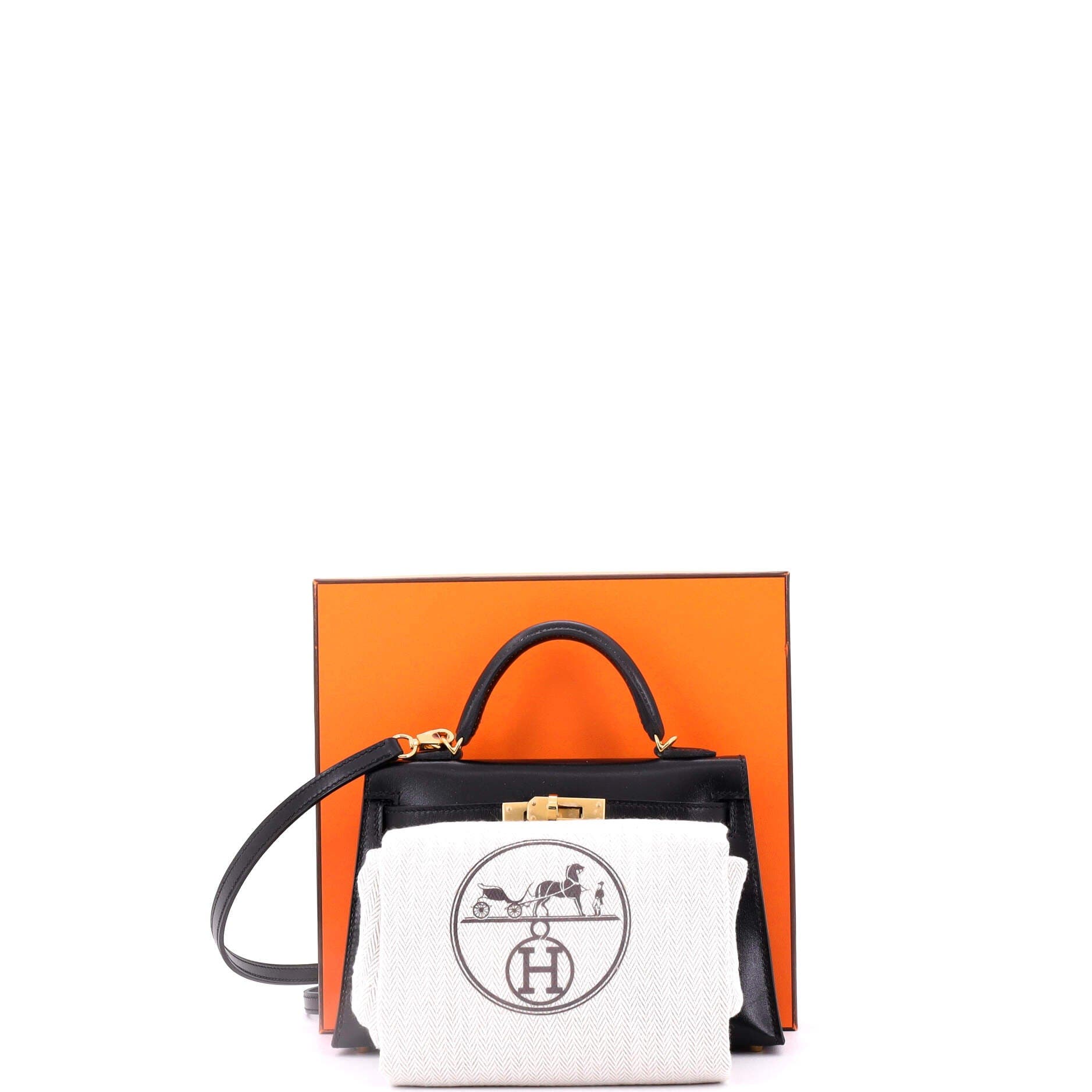 Pre-Owned Hermes Kelly Mini II Bag Black Tadelakt with Gold Hardware 20, Alternate, color, 