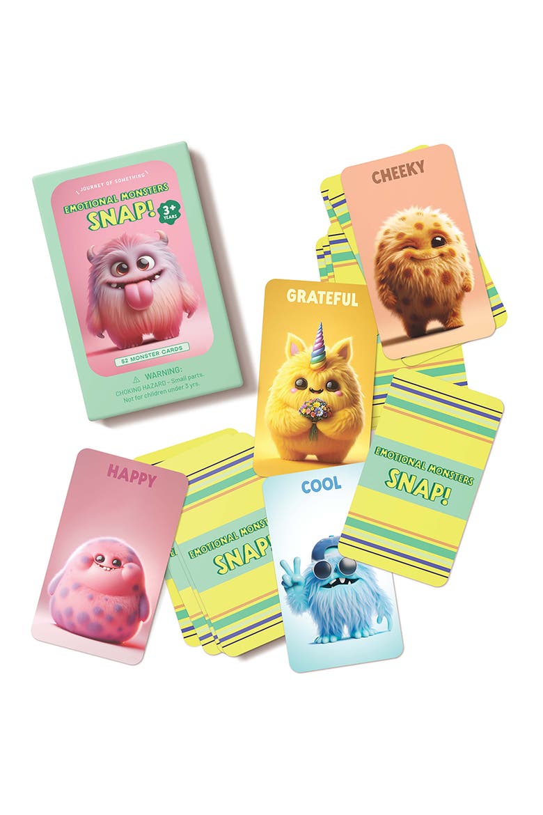 Emotional Monsters Snap Card Game Age 3+, Alternate, color, Multicolored