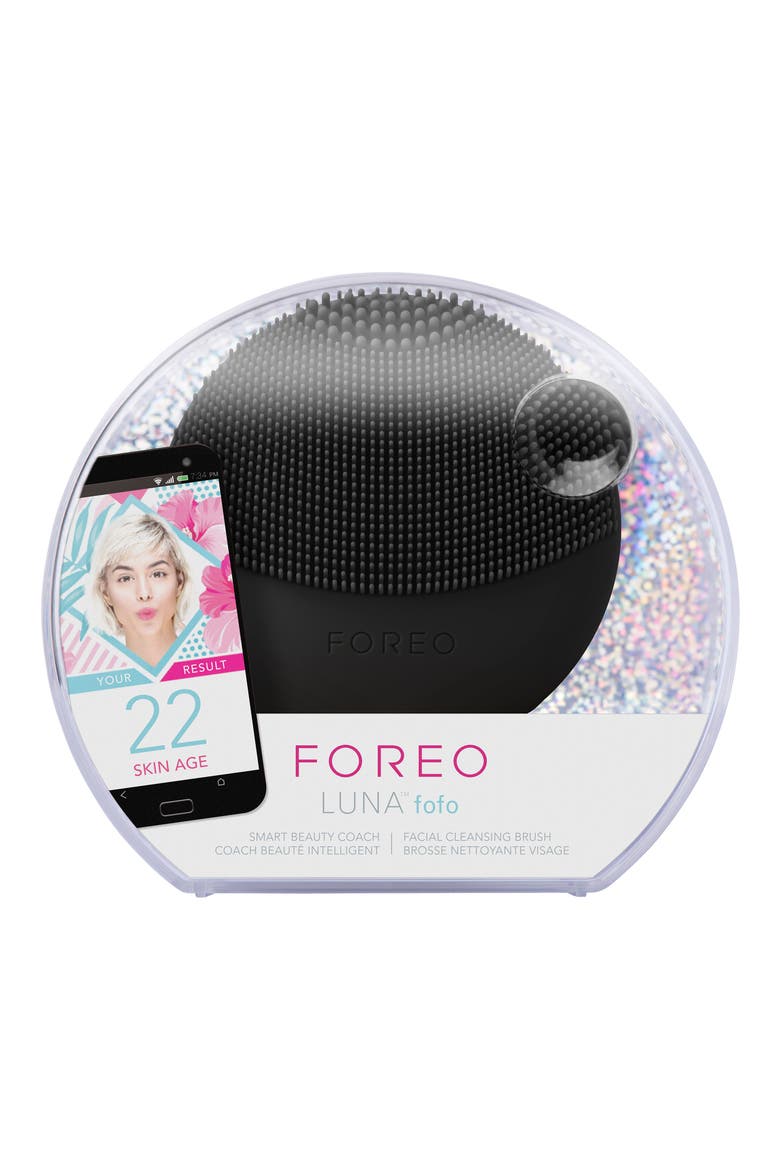 LUNA™ fofo Skin Analysis Facial Cleansing Brush, Alternate, color, MIDNIGHT