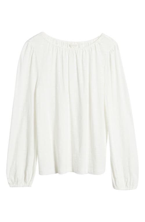 Caslonr Caslon(r) Gathered Neck Top In Ivory Cloud
