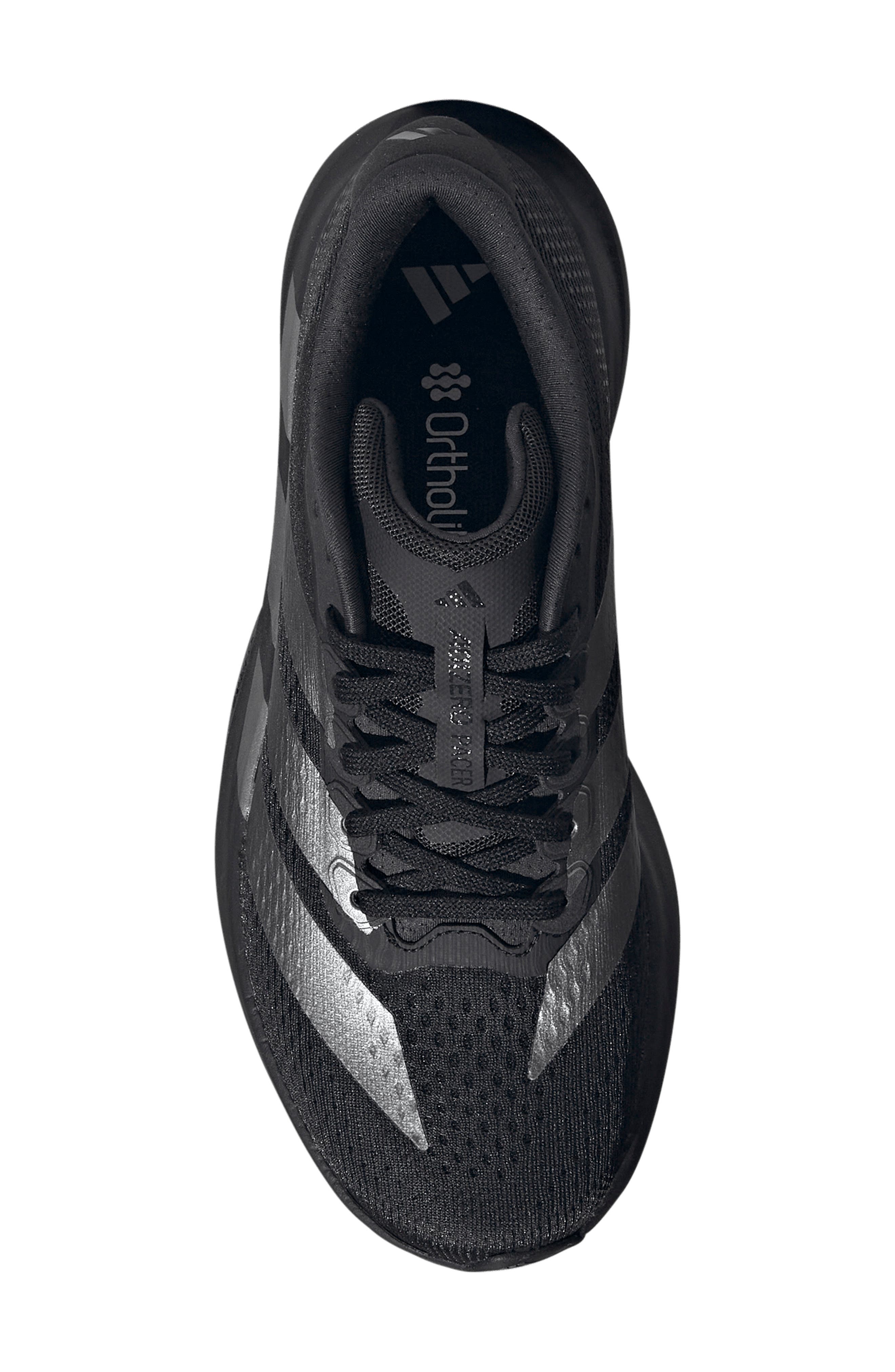 Adizero Pacer Running Sneaker, Alternate, color, BLACK/ IRON METALLIC/ CARBON