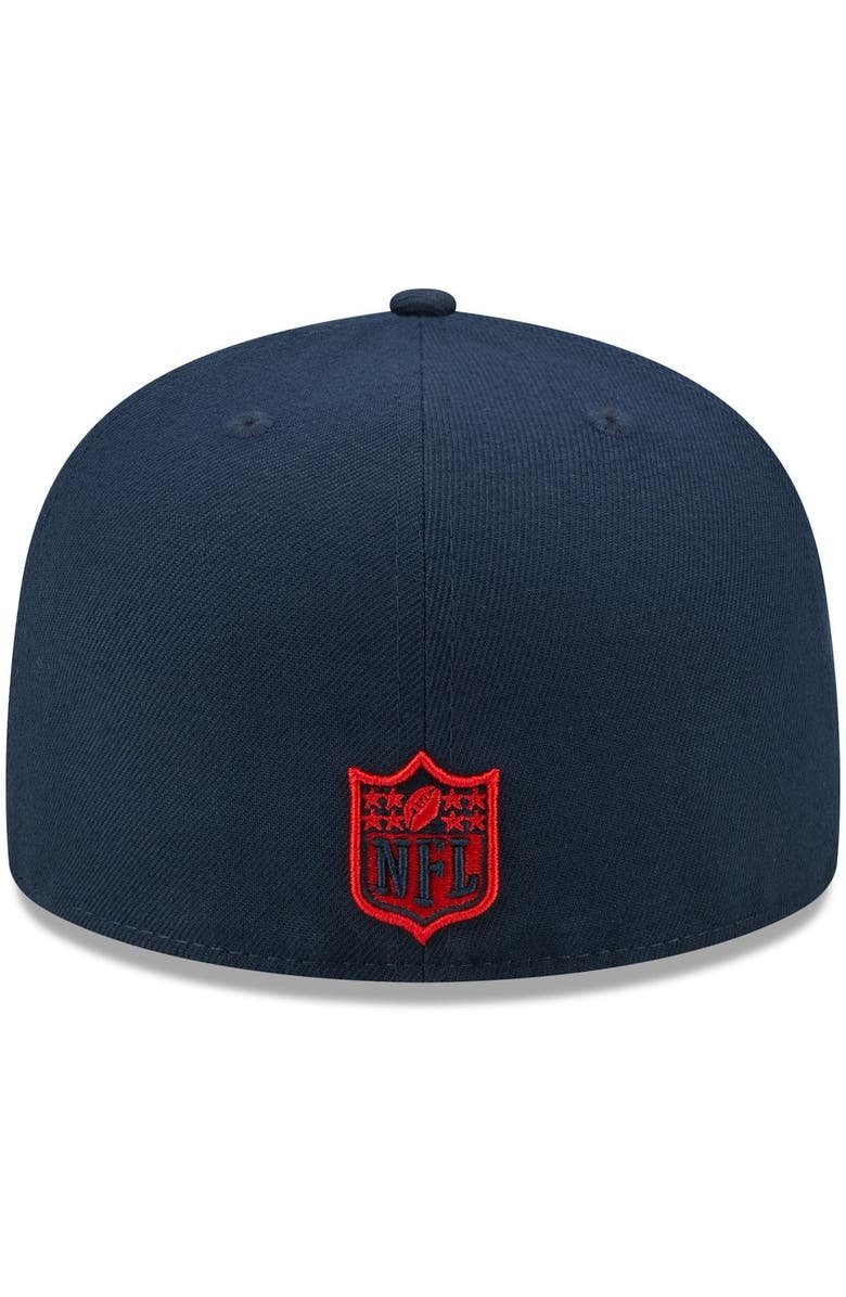 New Era Men's New Era Navy New England Patriots Identity 59FIFTY Fitted Hat, Alternate, color, 