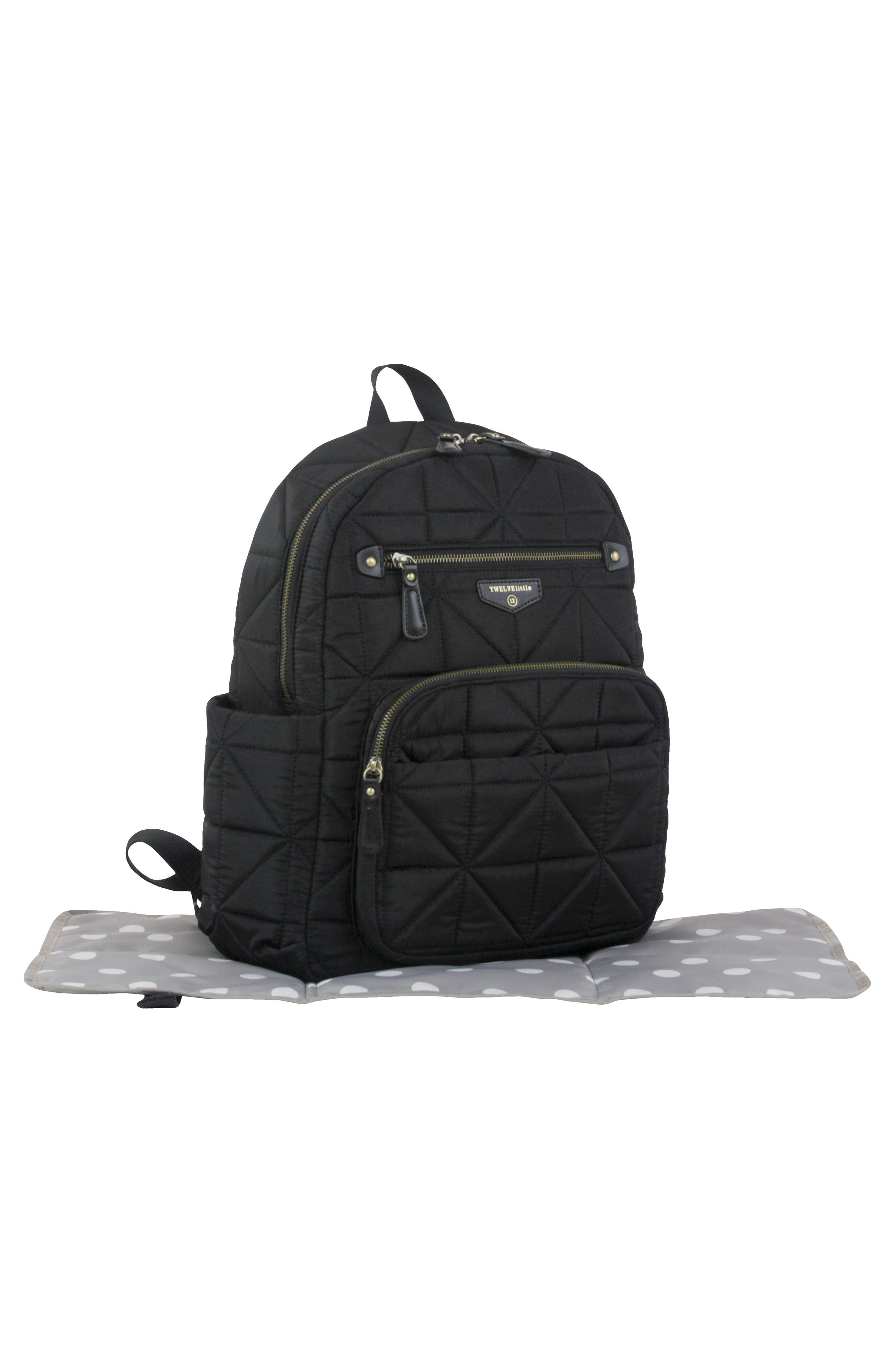 TWELVElittle Quilted Water Resistant Nylon Diaper Backpack, Alternate, color, 