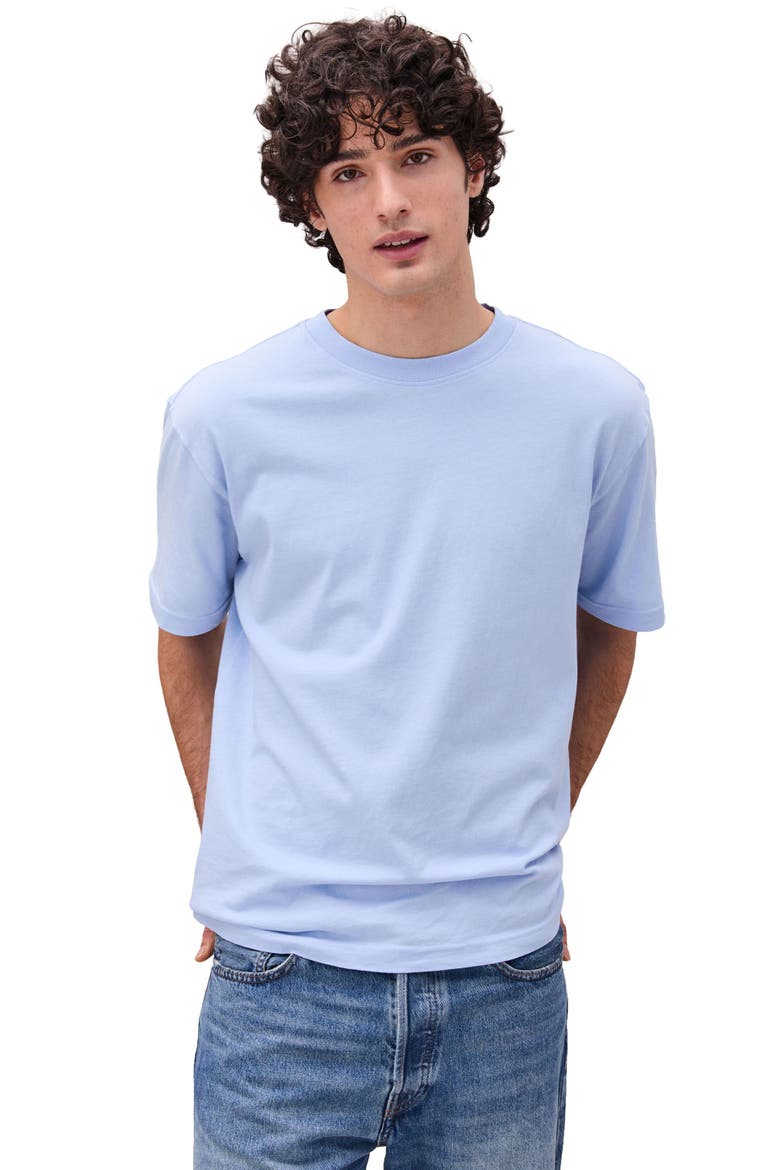 The Relaxed Short Sleeve Tee, Main, color, Chambray Blue