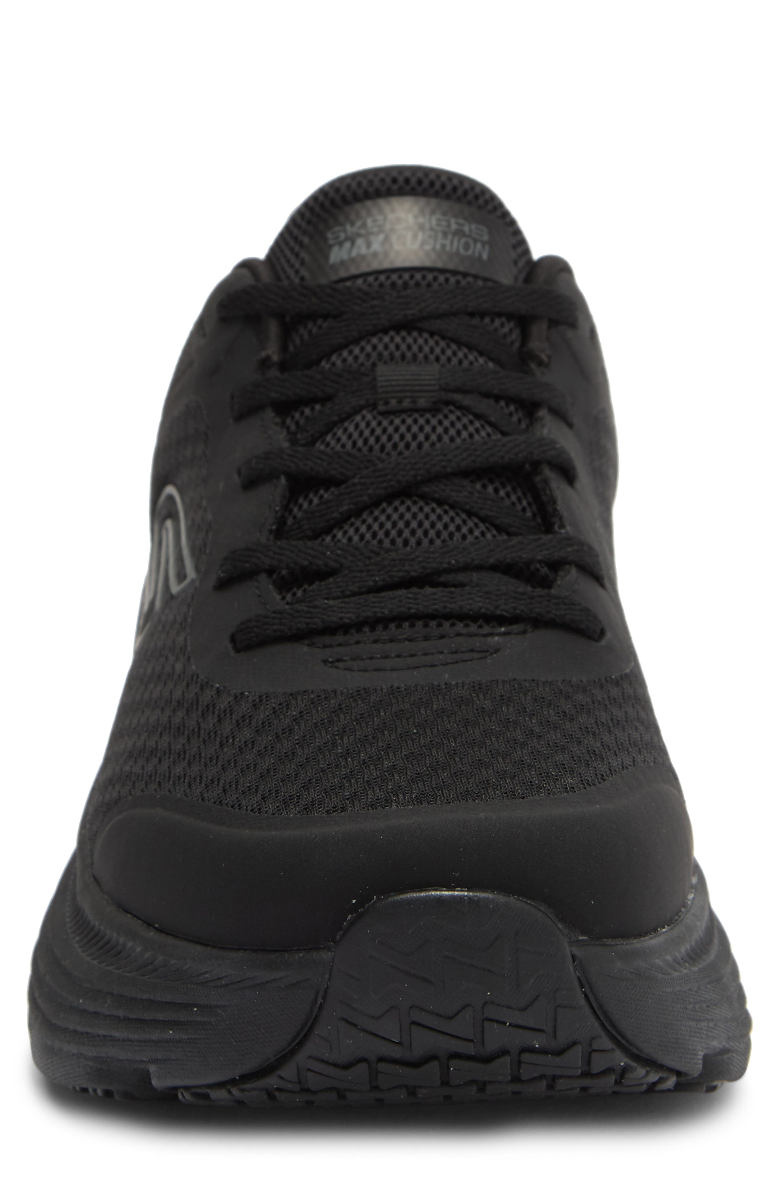 SKECHERS Max Cushioning Endeavour Running Shoe, Alternate, color, Black/ Black