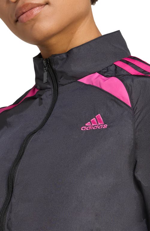 Adidas Originals Team Geist Crop Jacket In Black