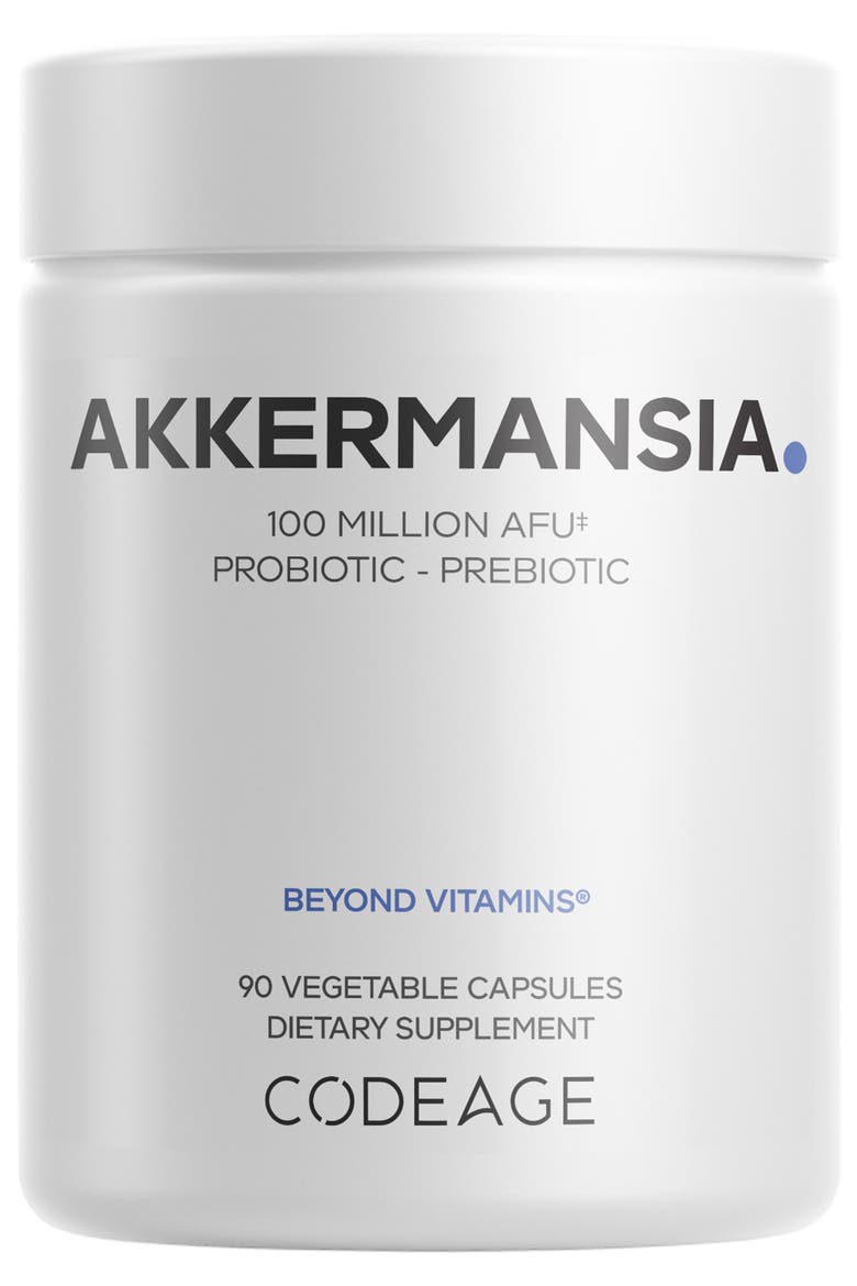 Akkermansia Muciniphila 100M AFU Probiotic Supplement, Main, color, White