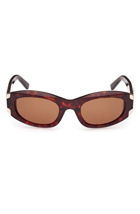 53mm Oval Sunglasses