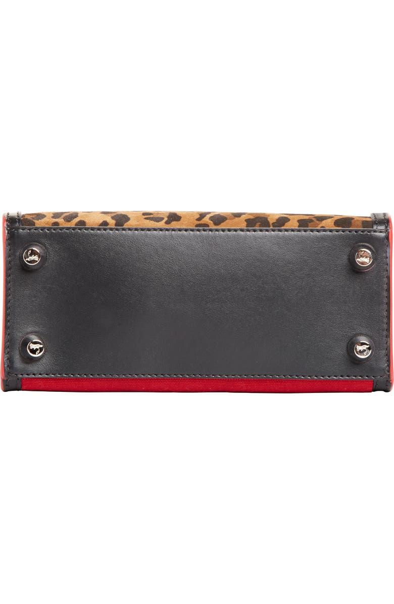 Christian Louboutin Mini Paloma Suede & Canvas Satchel, Alternate, color,