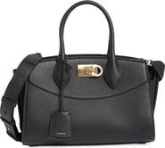 FERRAGAMO Small The Studio Soft Leather Top Handle Bag
