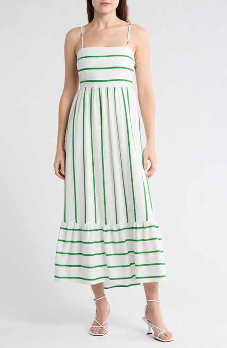 Blu Pepper Stripe Maxi Dress