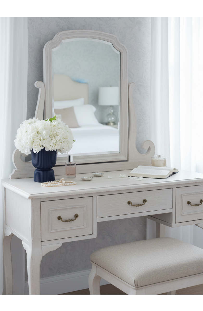 CocoBella Genevieve RealTouch Hydrangea Arrangement, Alternate, color, Snow