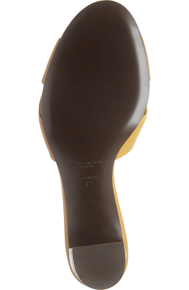 Saint Laurent Bianca Knot Slip-On Sandal, Alternate, color,