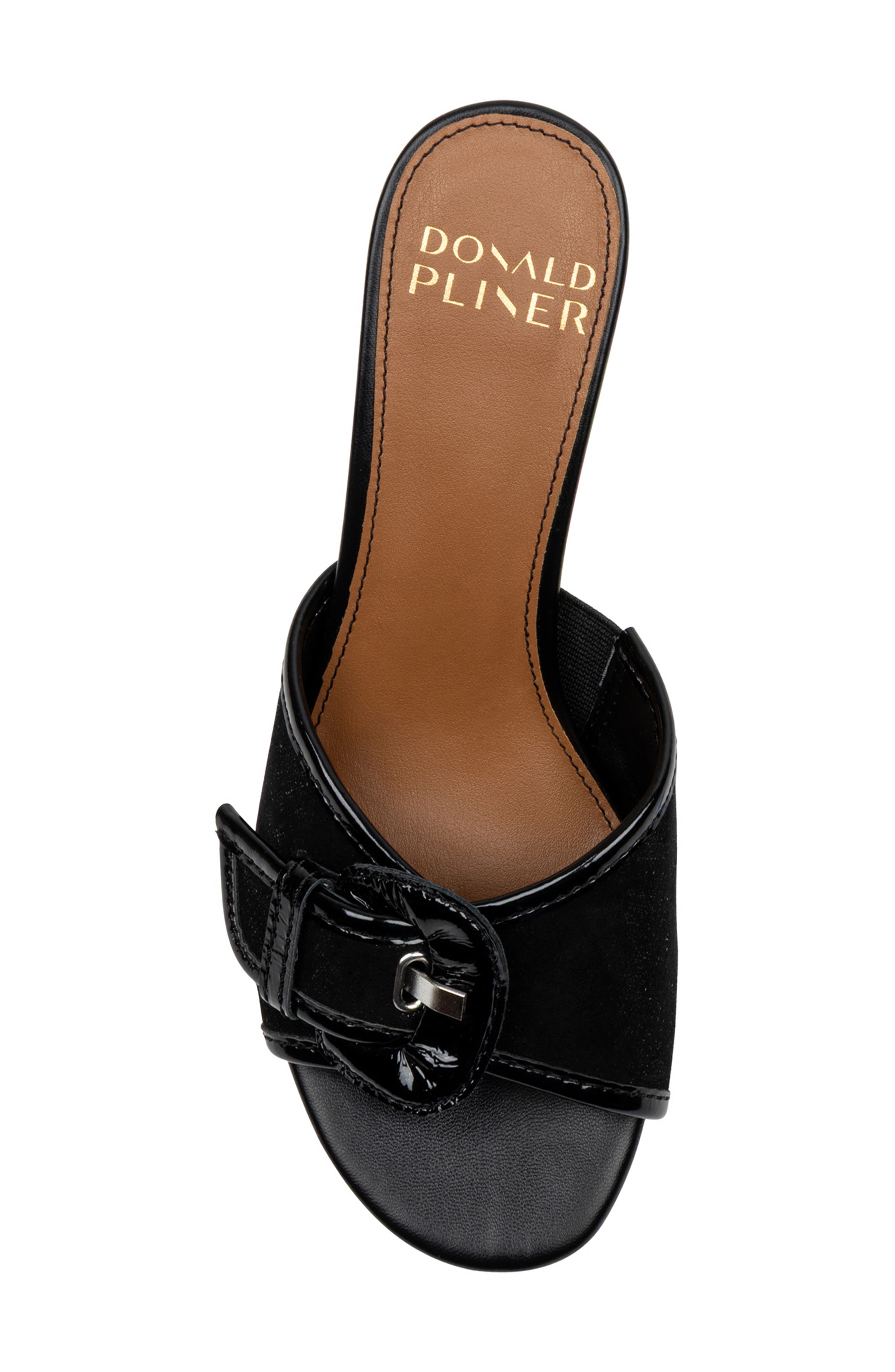 Donald Pliner Buckle Mule, Alternate, color, Black