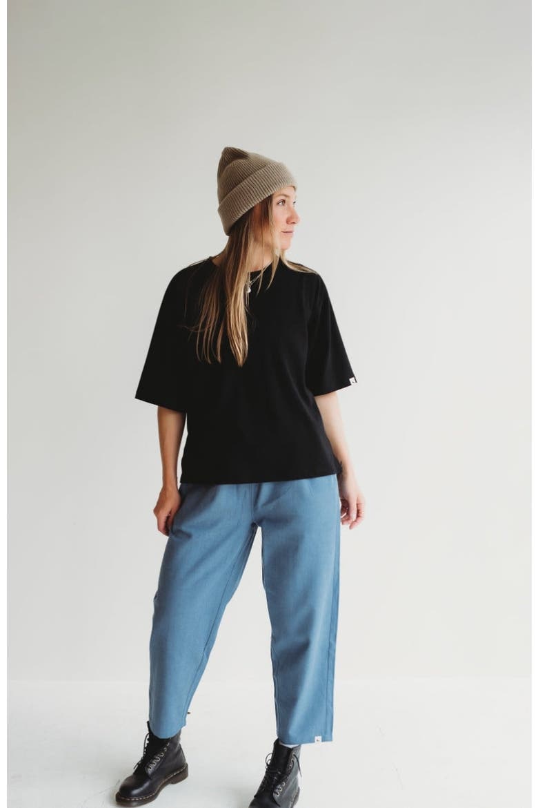 Organic Cotton Elsie Oversized T-Shirt, Alternate, color, Black