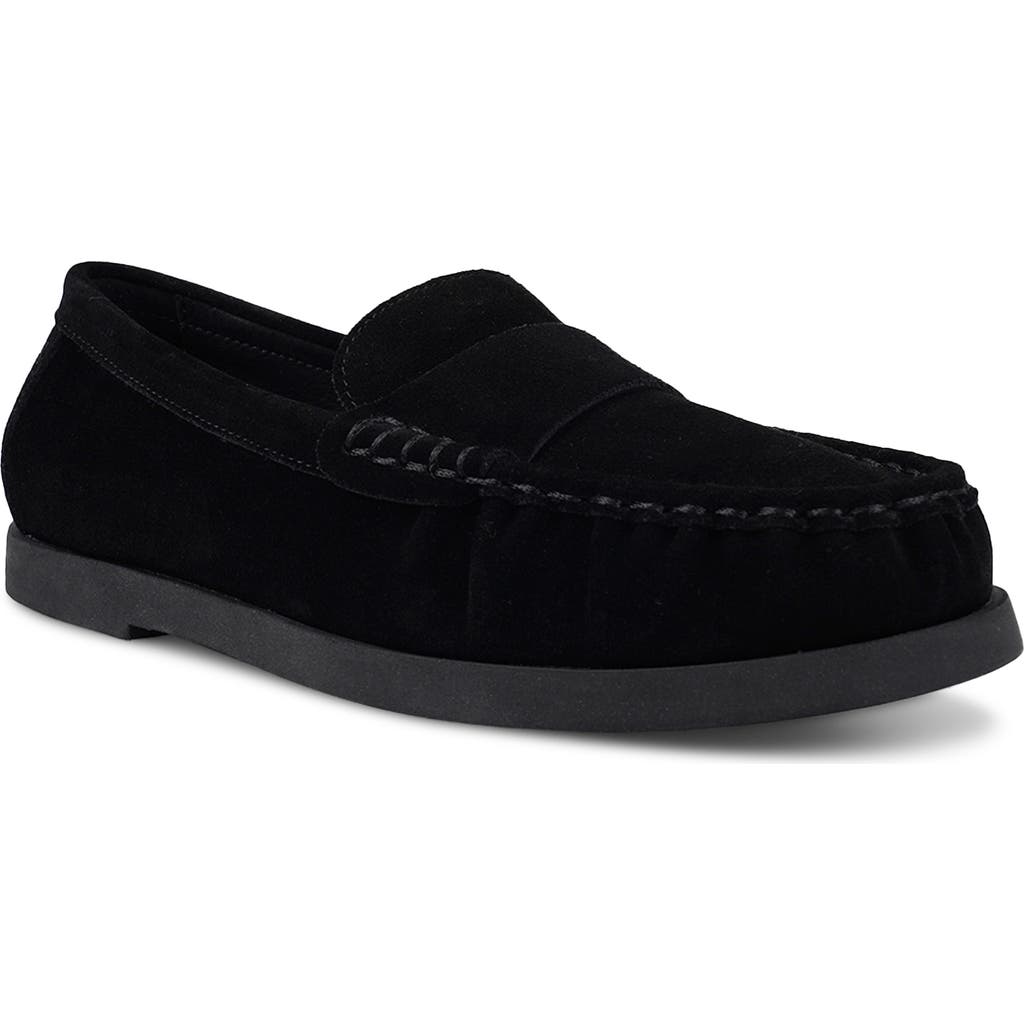 National Comfort Shivers Loafer In Black Suede