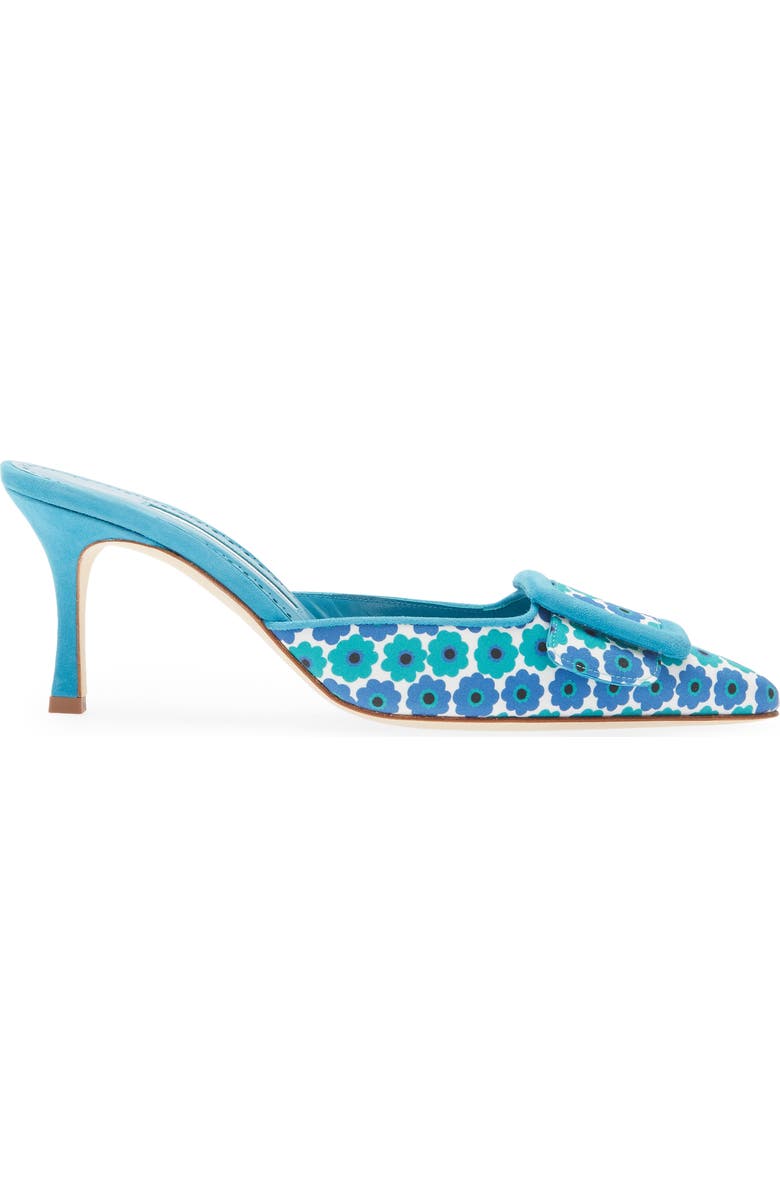 Manolo Blahnik Maysale Buckle Pointed Toe Mule, Alternate, color,