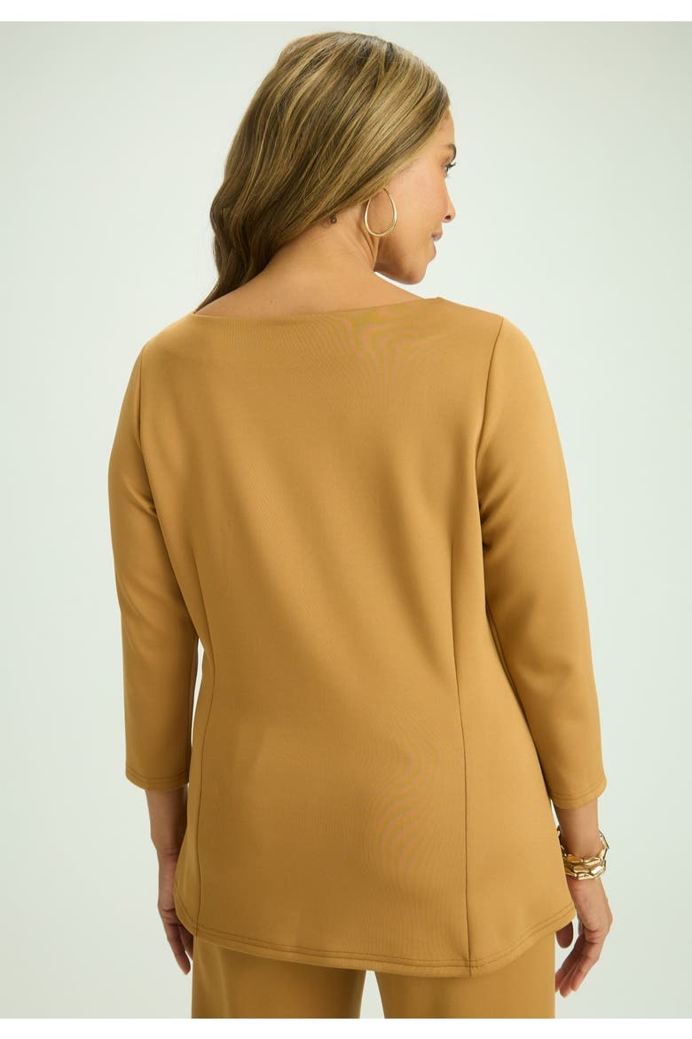 Perfectease Boatneck Top, Alternate, color, BROWN MAPLE