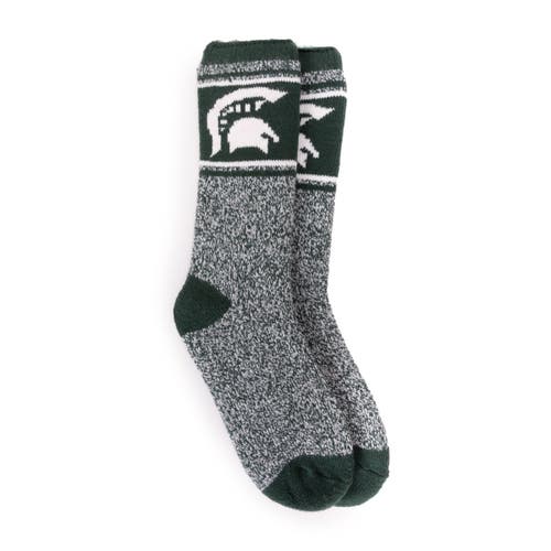 Muk Luks Gameday Heat Retainer Socks In Green