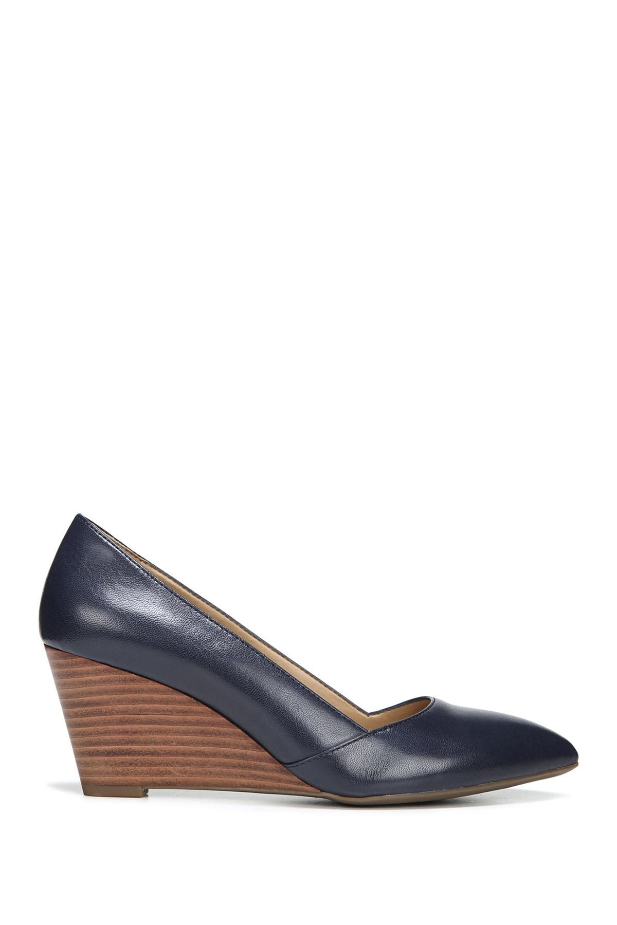 Frankie Leather Wedge Pump - image 4